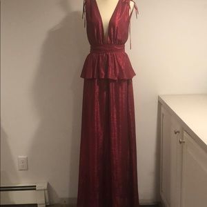 Zac Posen peplum gown